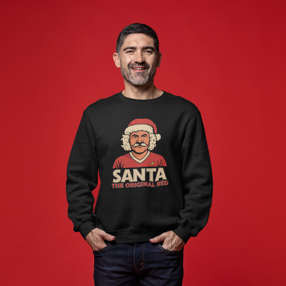 Santa The Original Red Football Christmas Jumper
