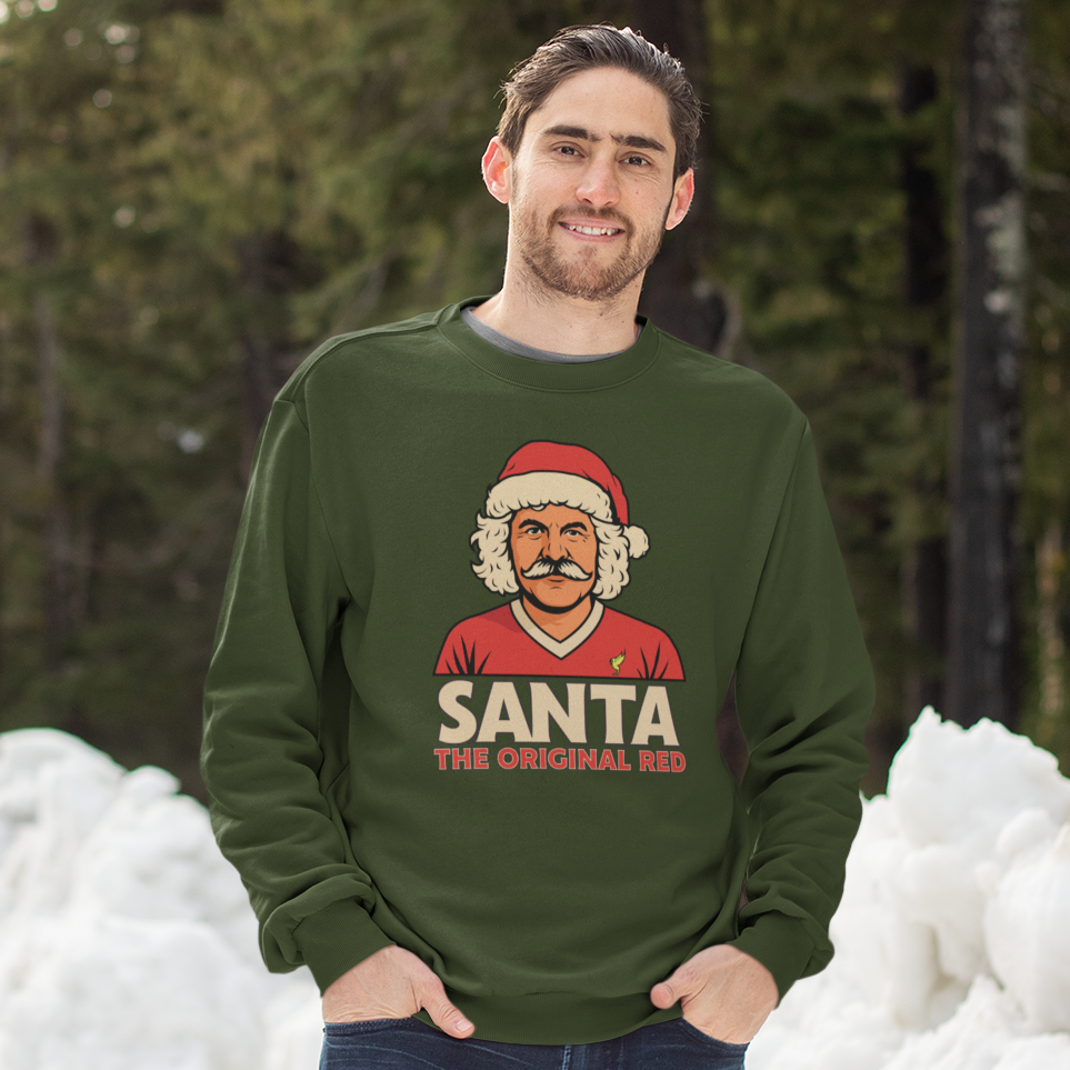 Santa The Original Red Football Christmas Jumper