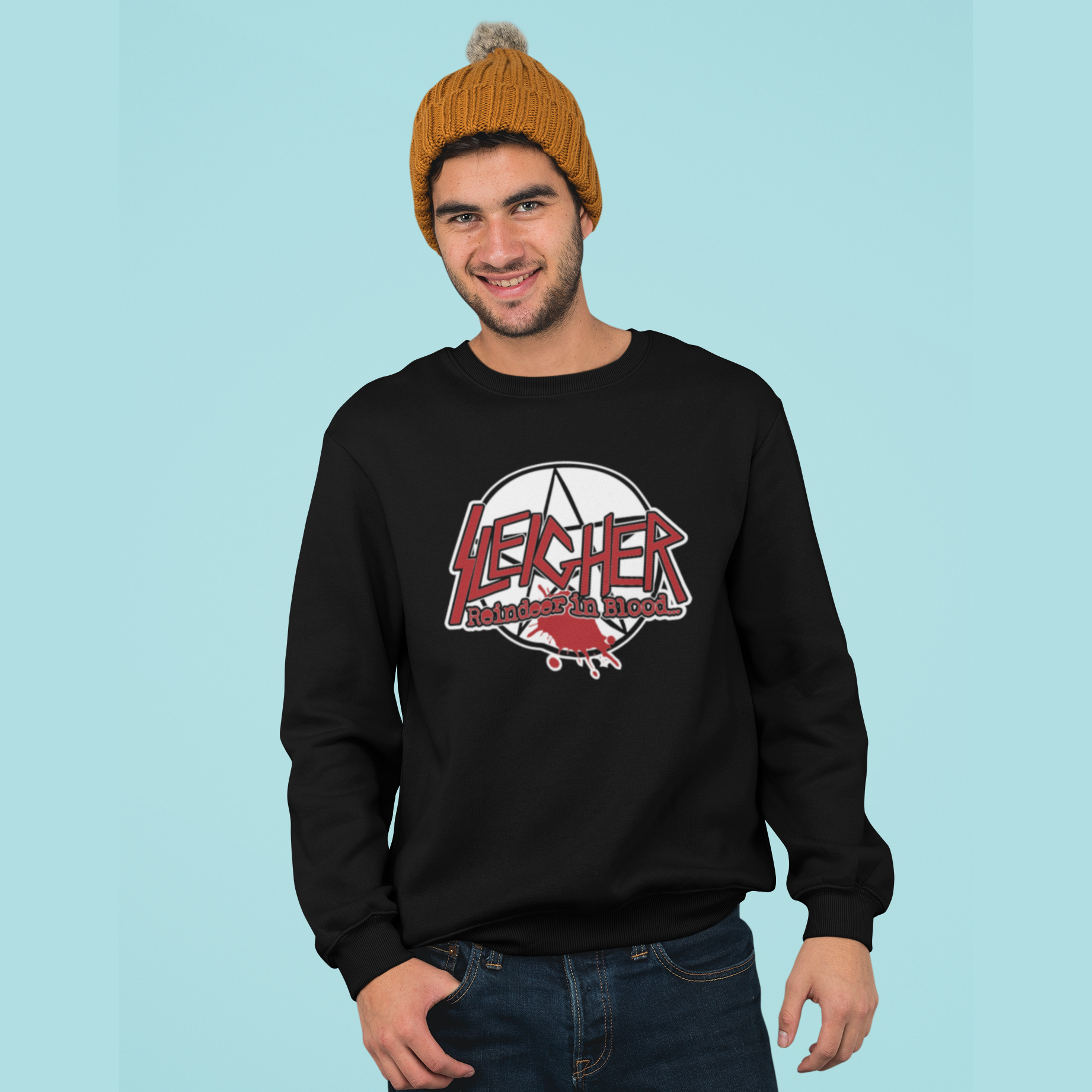 Sleigher Funny Music Christmas Jumper