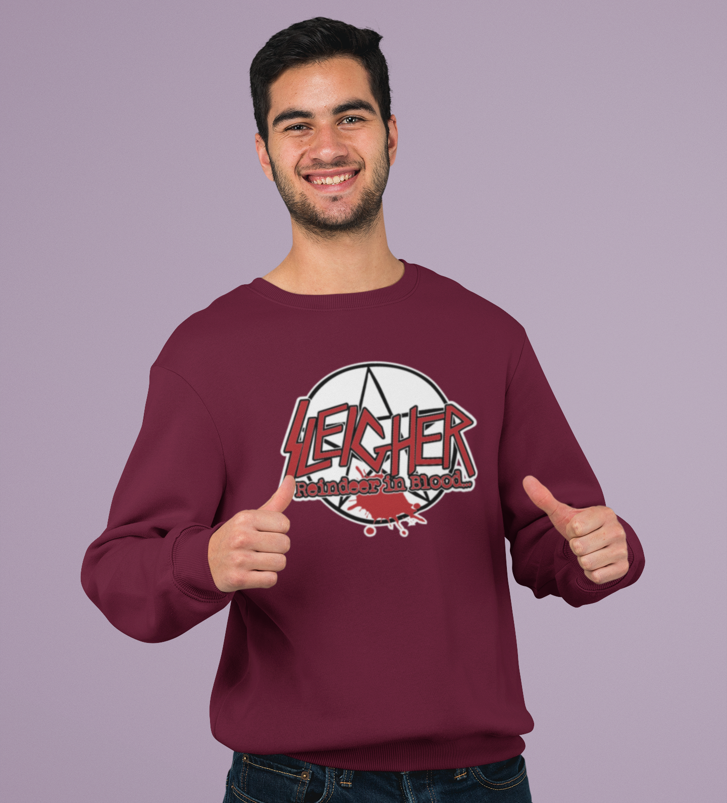 Sleigher Funny Music Christmas Jumper
