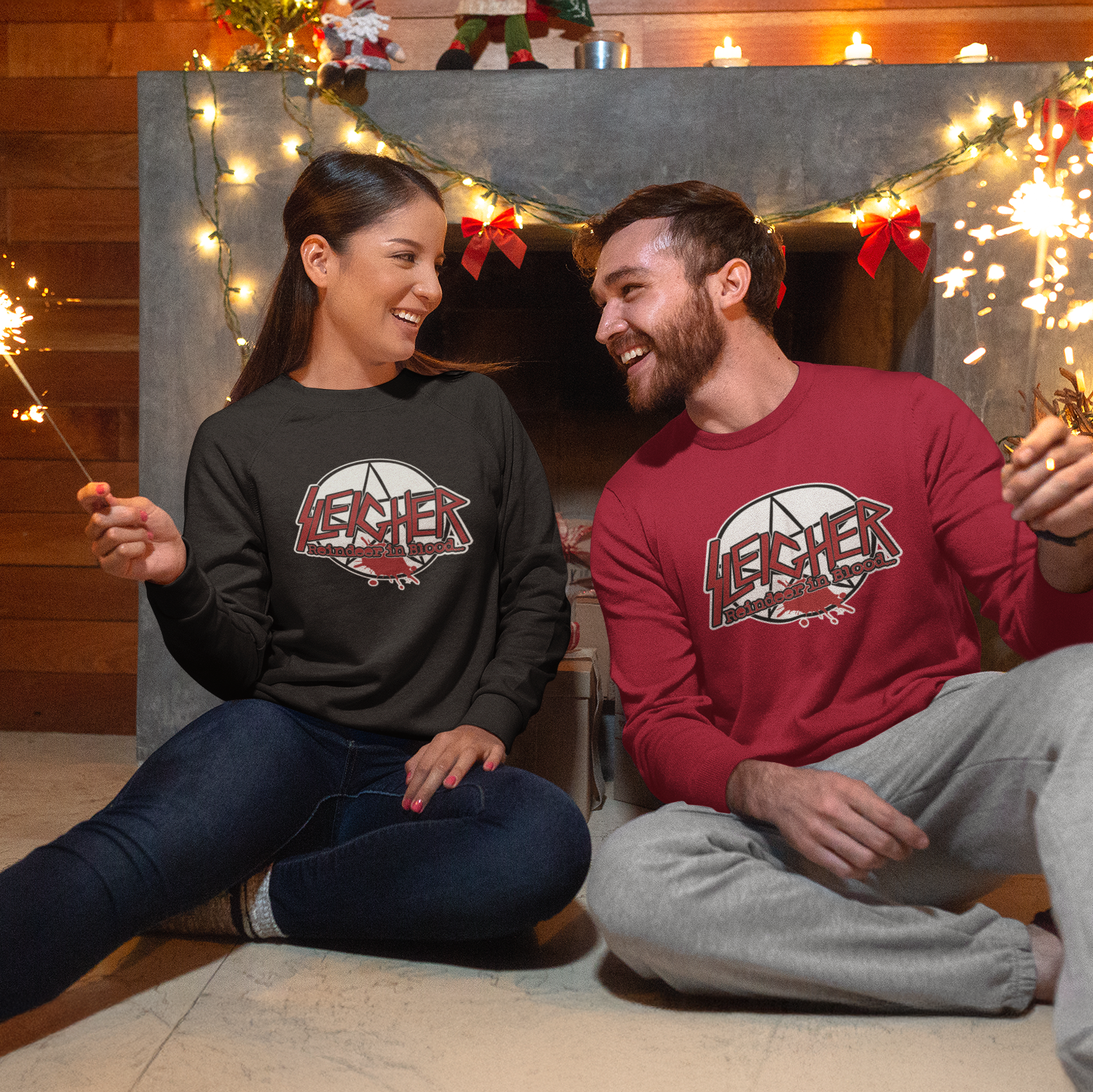 Sleigher Funny Music Christmas Jumper