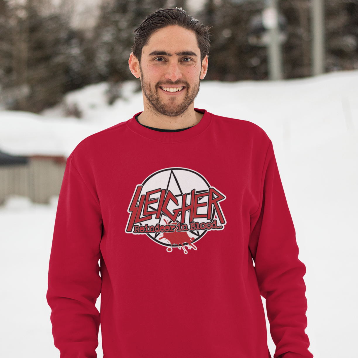 Sleigher Funny Music Christmas Jumper