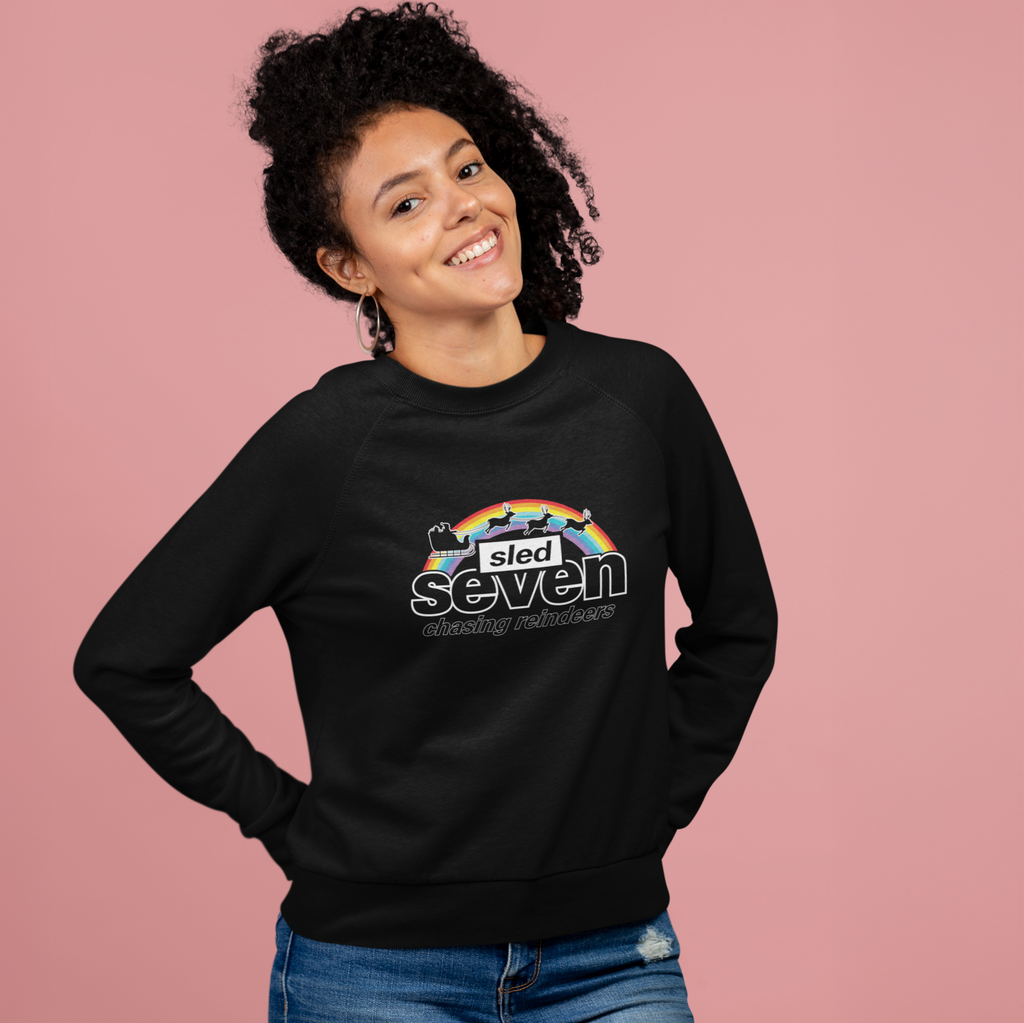 Sled Seven Funny Music Christmas Jumper