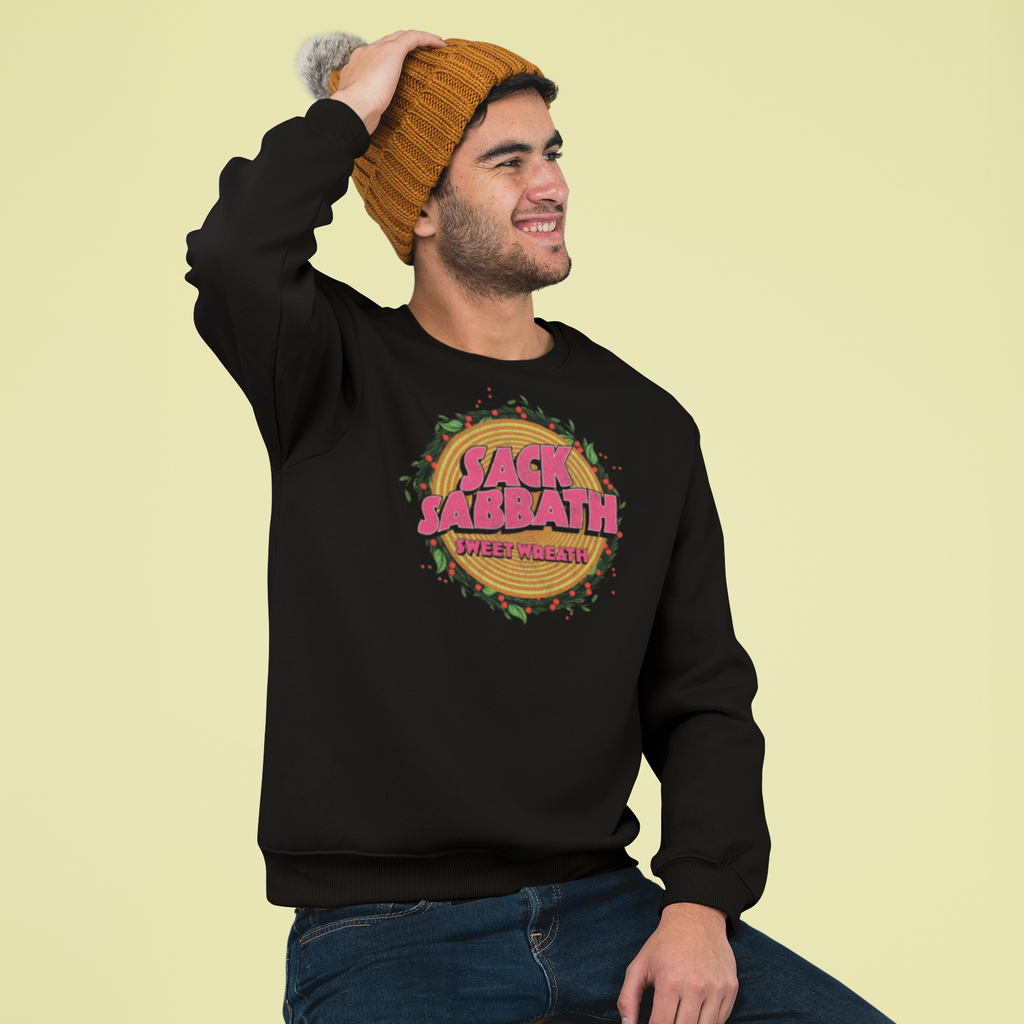Sack Sabbath Funny Music Christmas Jumper