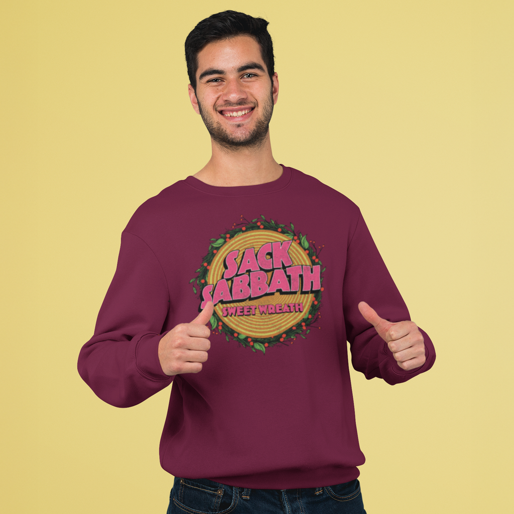 Sack Sabbath Funny Music Christmas Jumper