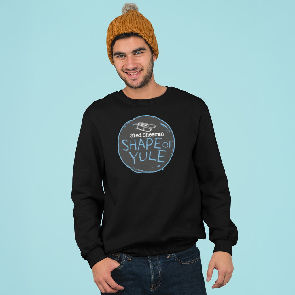 Sled Sheeran Funny Music Christmas Jumper