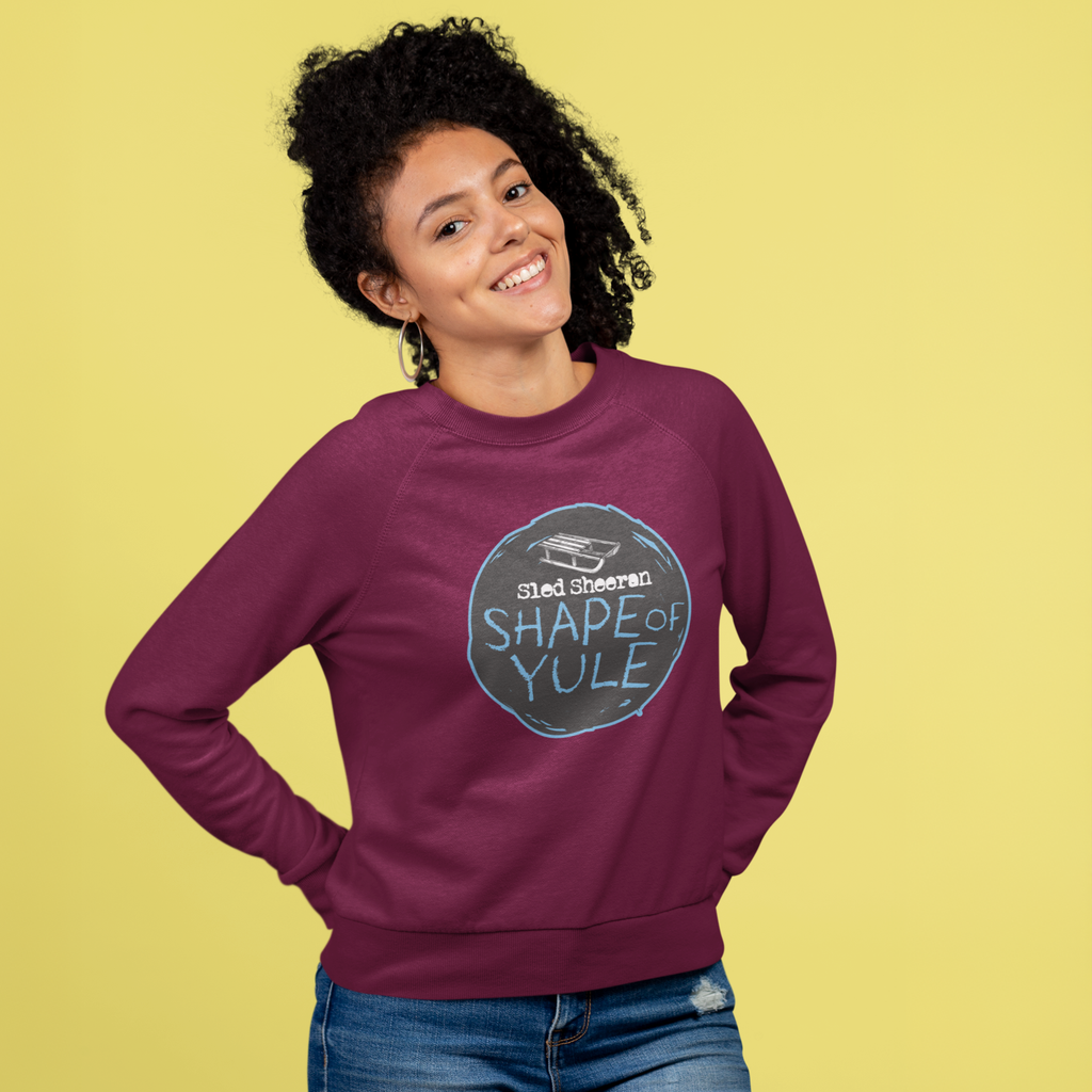 Sled Sheeran Funny Music Christmas Jumper