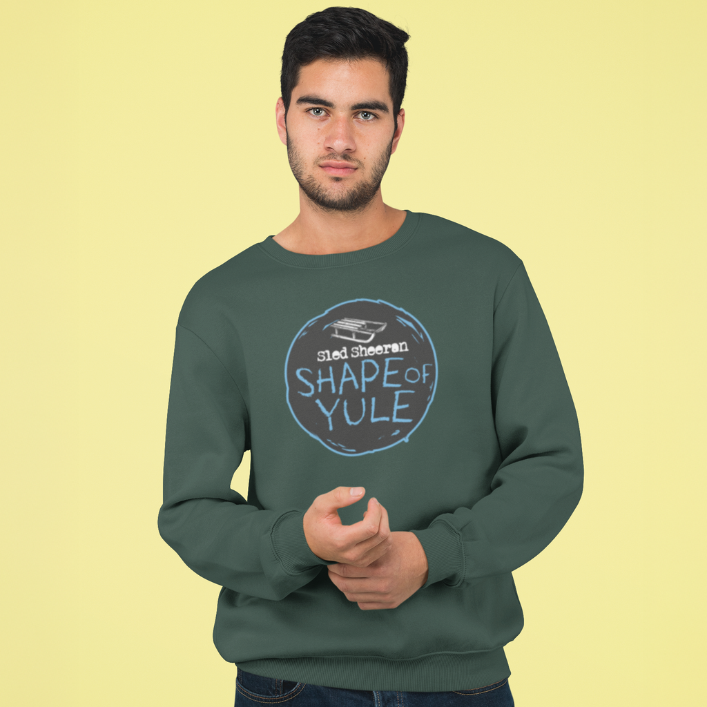 Sled Sheeran Funny Music Christmas Jumper