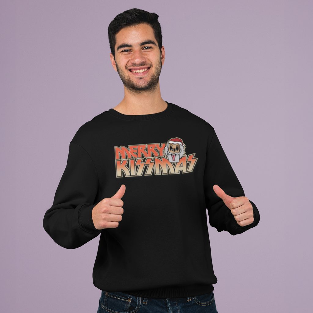 Merry Kissmas Funny Music Christmas Jumper