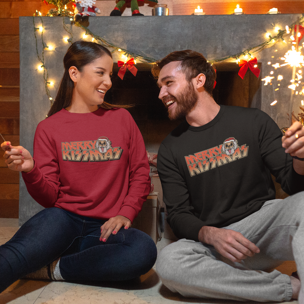 Merry Kissmas Funny Music Christmas Jumper