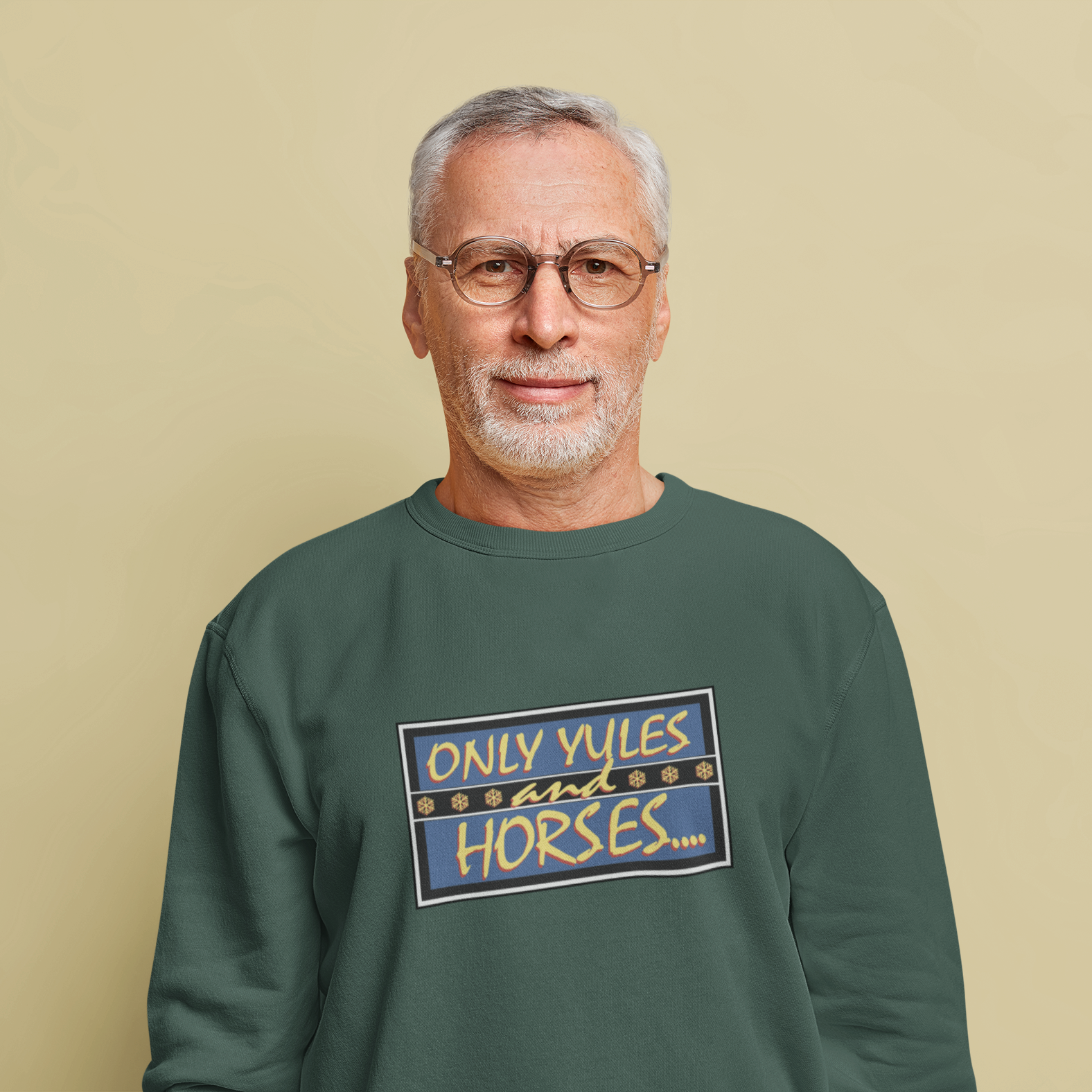 Only Yules and Horses Funny TV Christmas Jumper