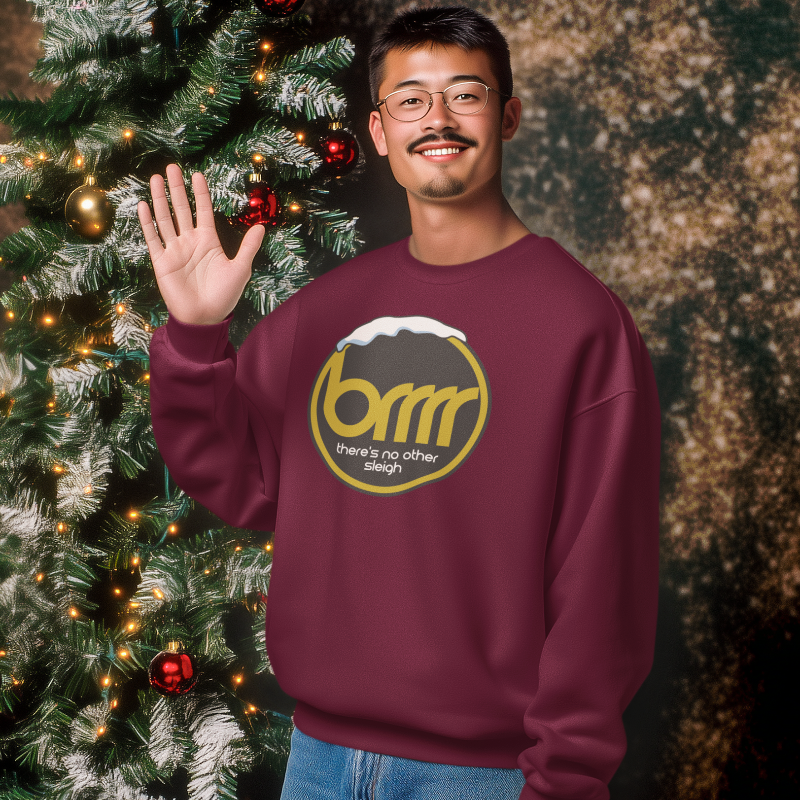 Brrr Funny Music Christmas Jumper