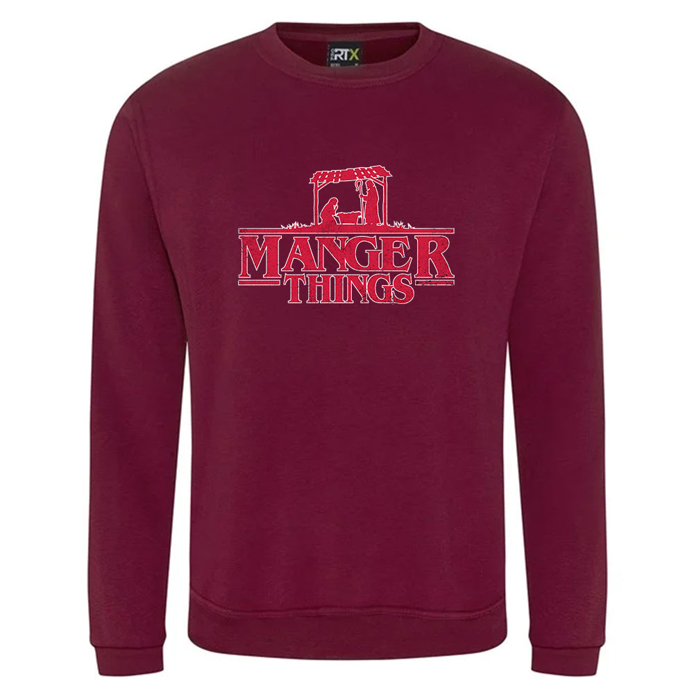 Manger Things Christmas Jumper