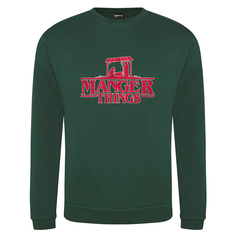 Manger Things Christmas Jumper
