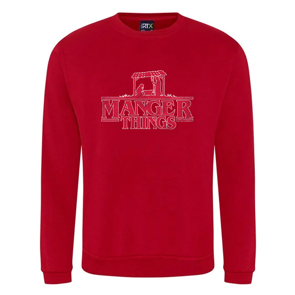 Manger Things Christmas Jumper