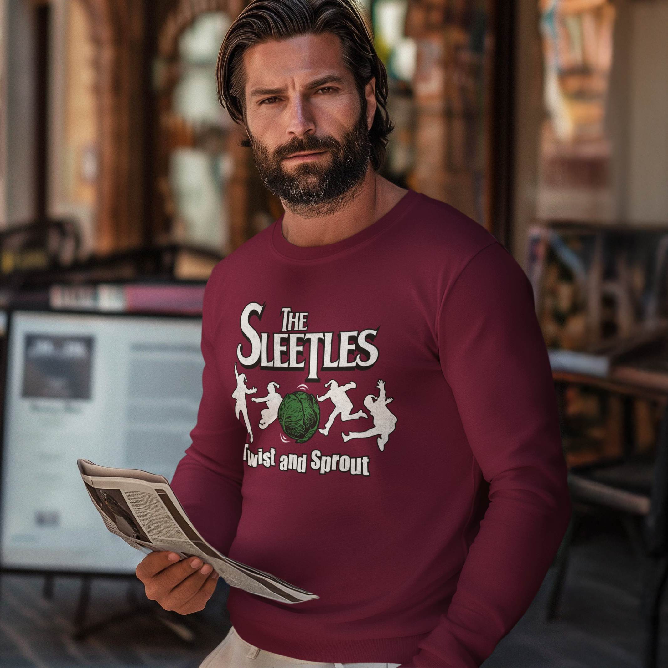 The Sleetles Funny Music Christmas Jumper