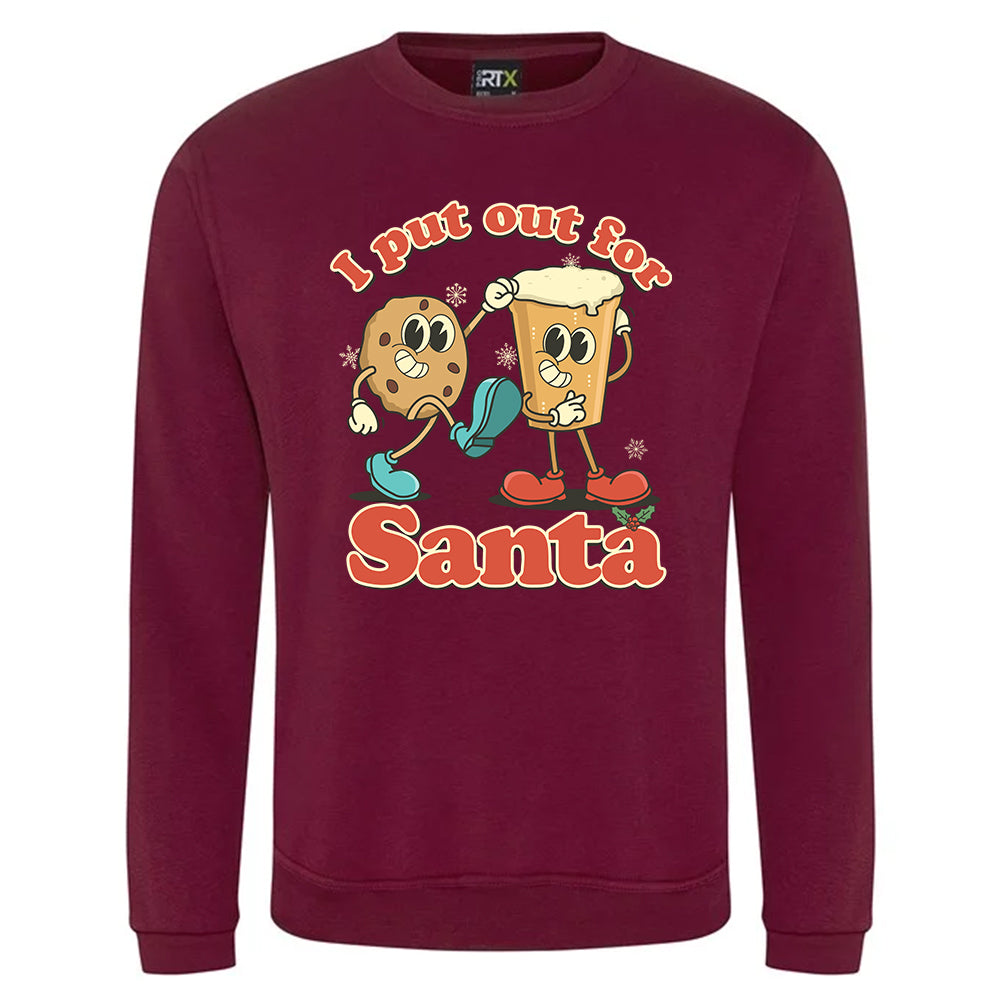 I Put Out For Santa Christmas Jumper