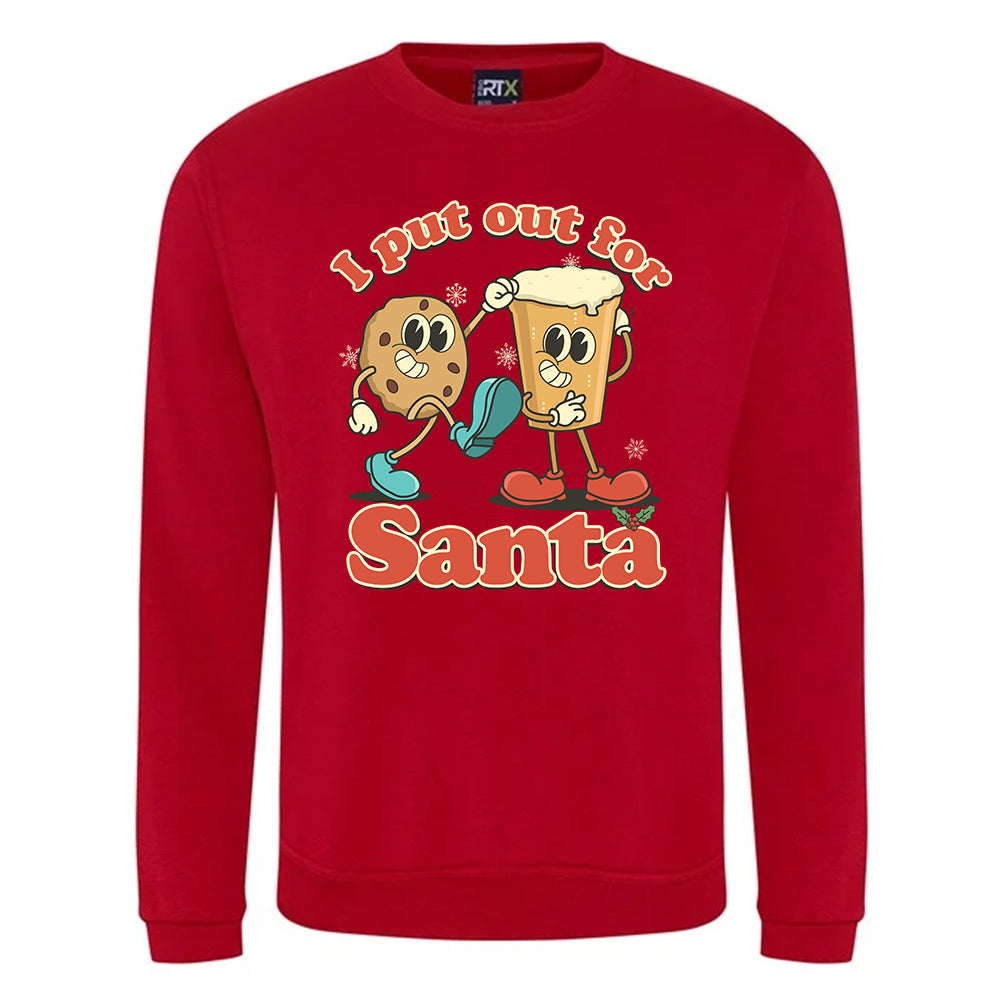 I Put Out For Santa Christmas Jumper