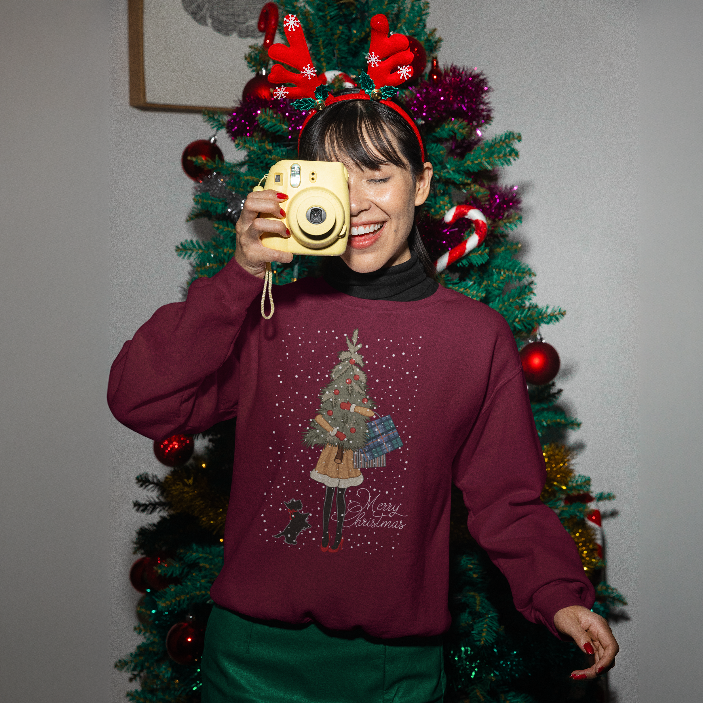Lady Tree Christmas Jumper