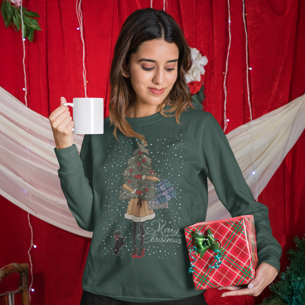 Lady Tree Christmas Jumper