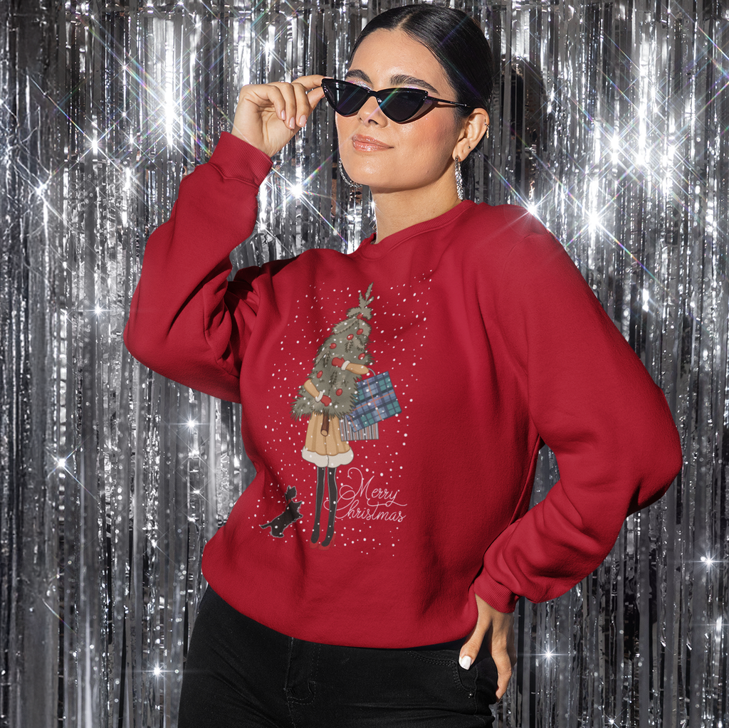 Lady Tree Christmas Jumper