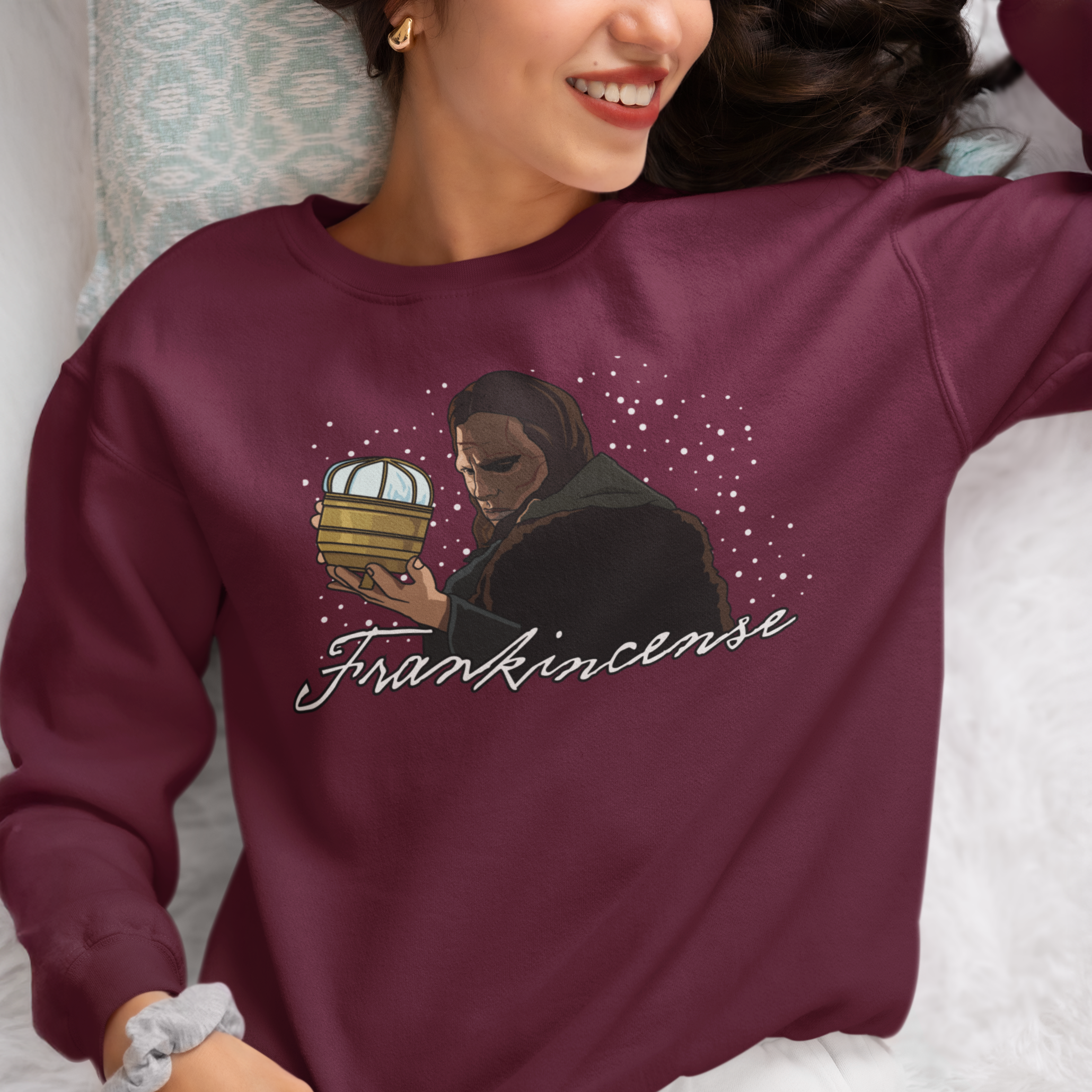 Frankincense Funny Christmas Jumper