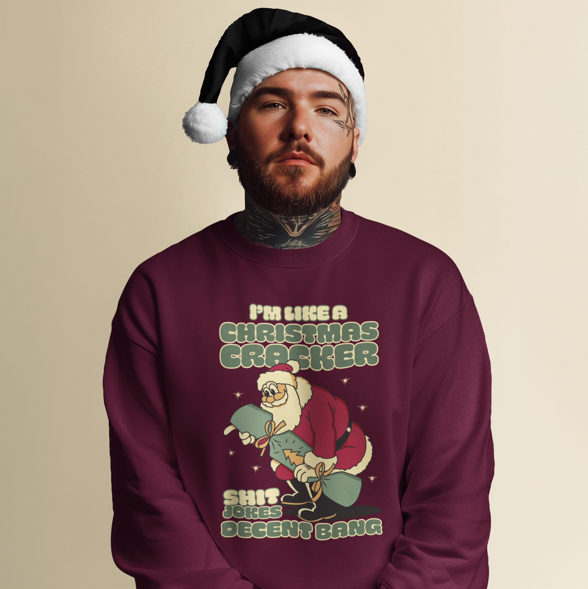 Christmas Cracker Funny Christmas Jumper