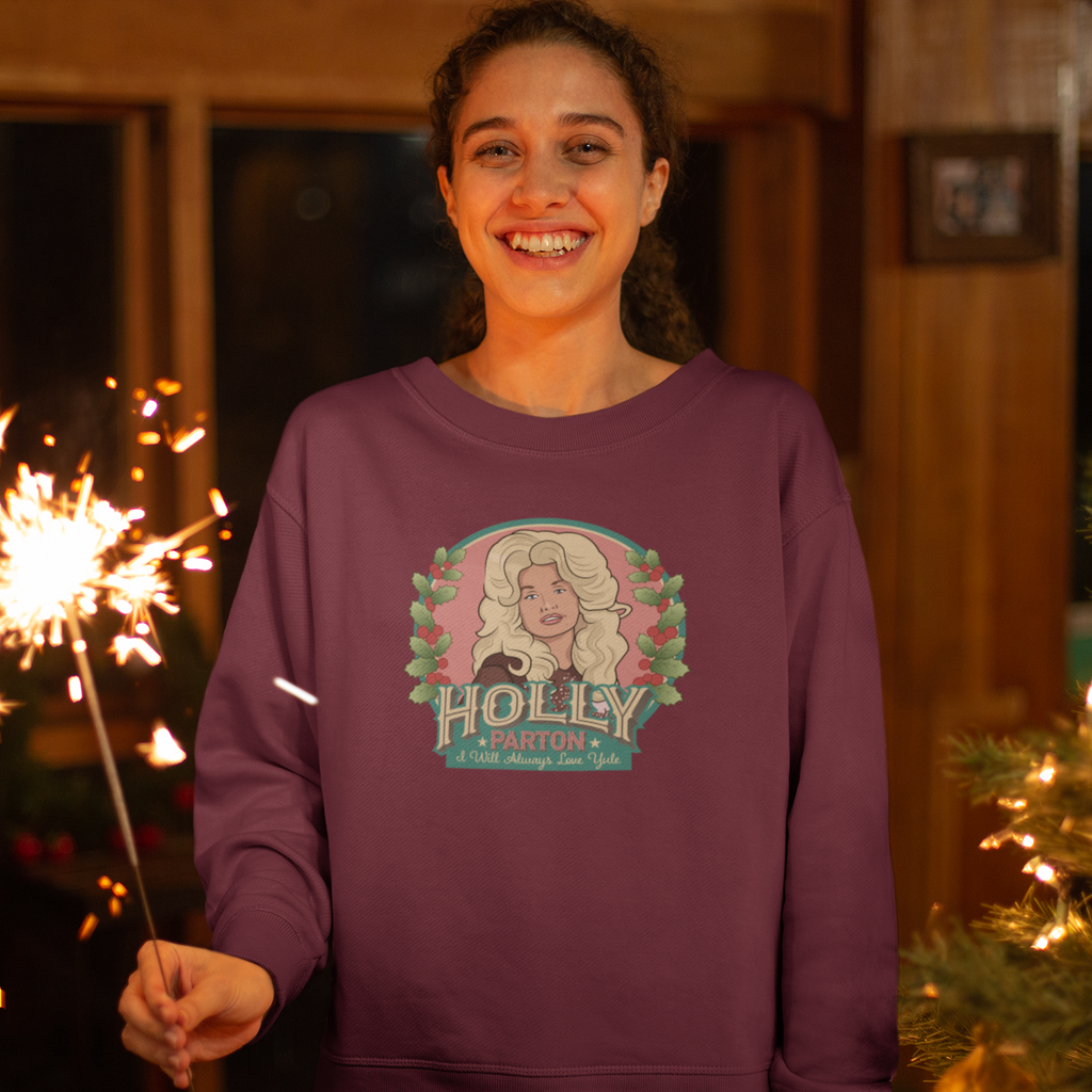 Holly Parton Funny Music Christmas Jumper