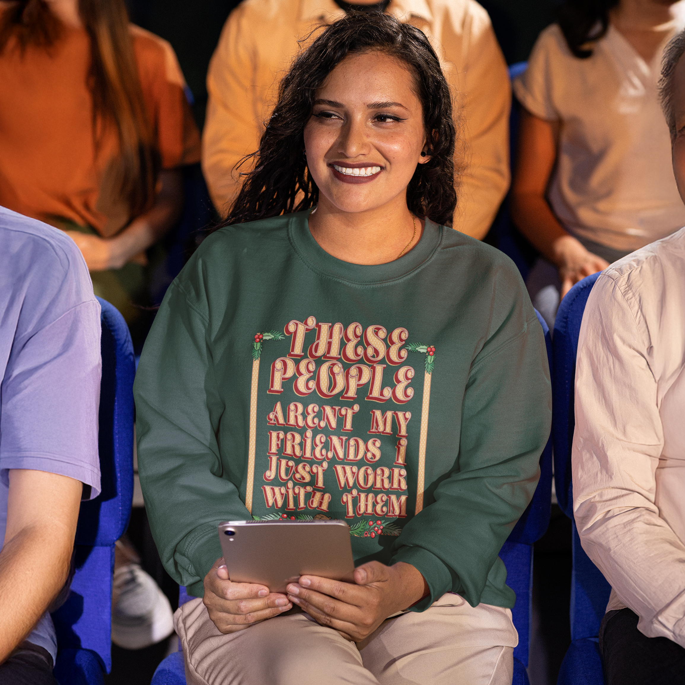 These People Aren't My Friends Funny Christmas Jumper