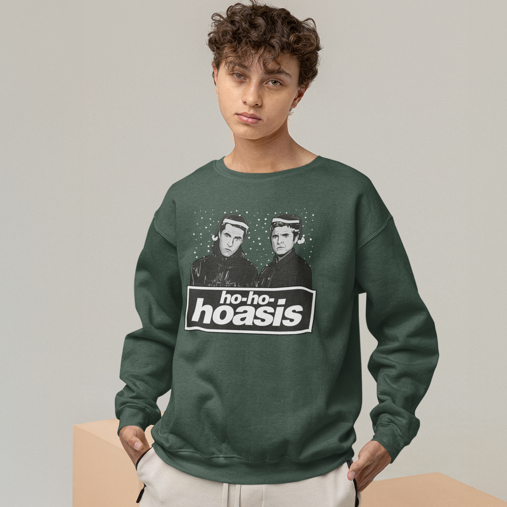 Ho-Ho-Hoasis Funny Music Christmas Jumper