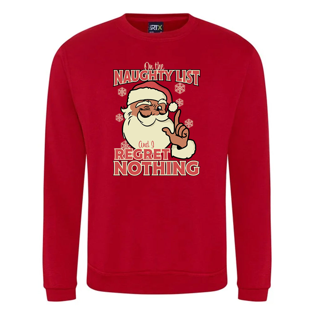 On The Naughty List Christmas Jumper