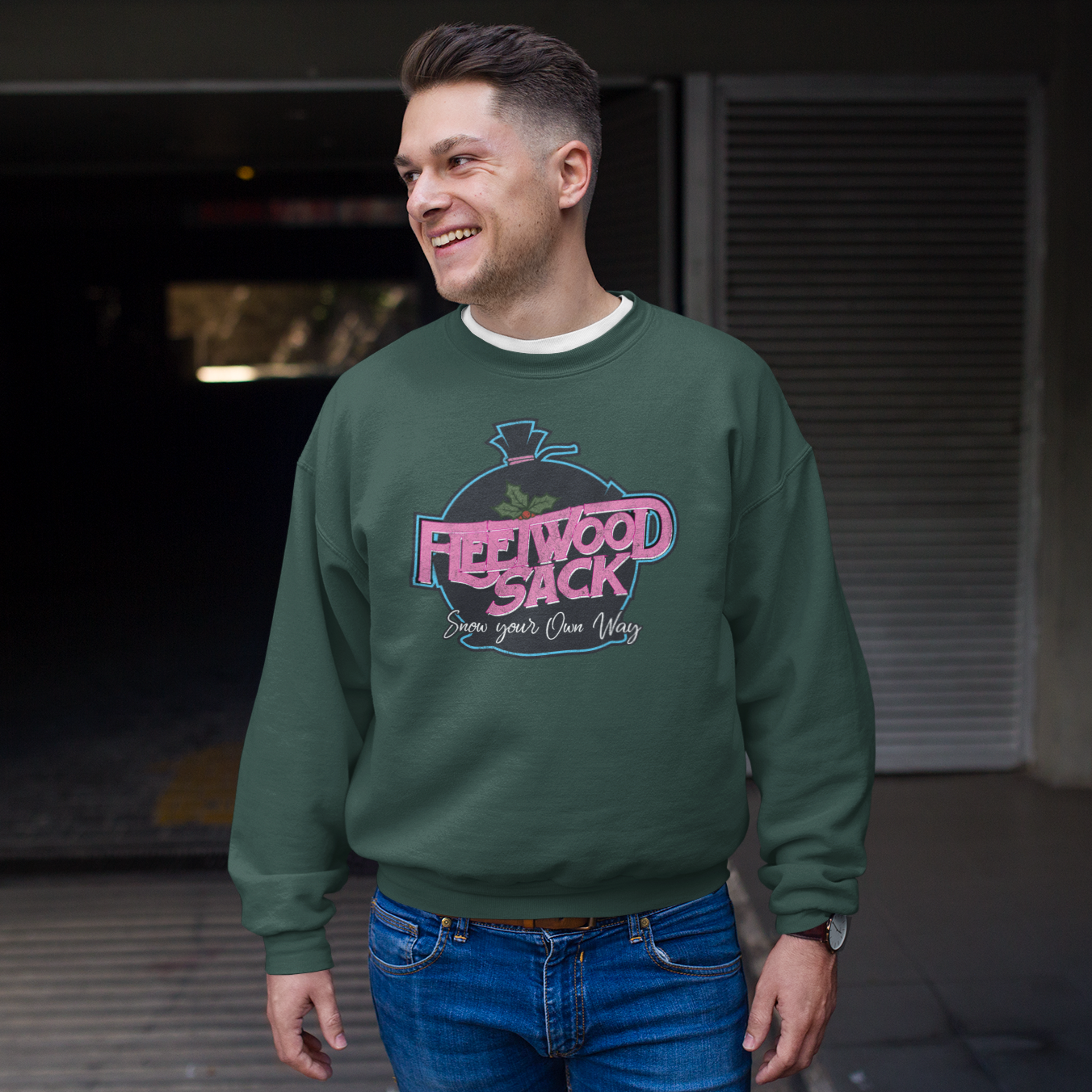 Fleetwood Sack Funny Music Christmas Jumper