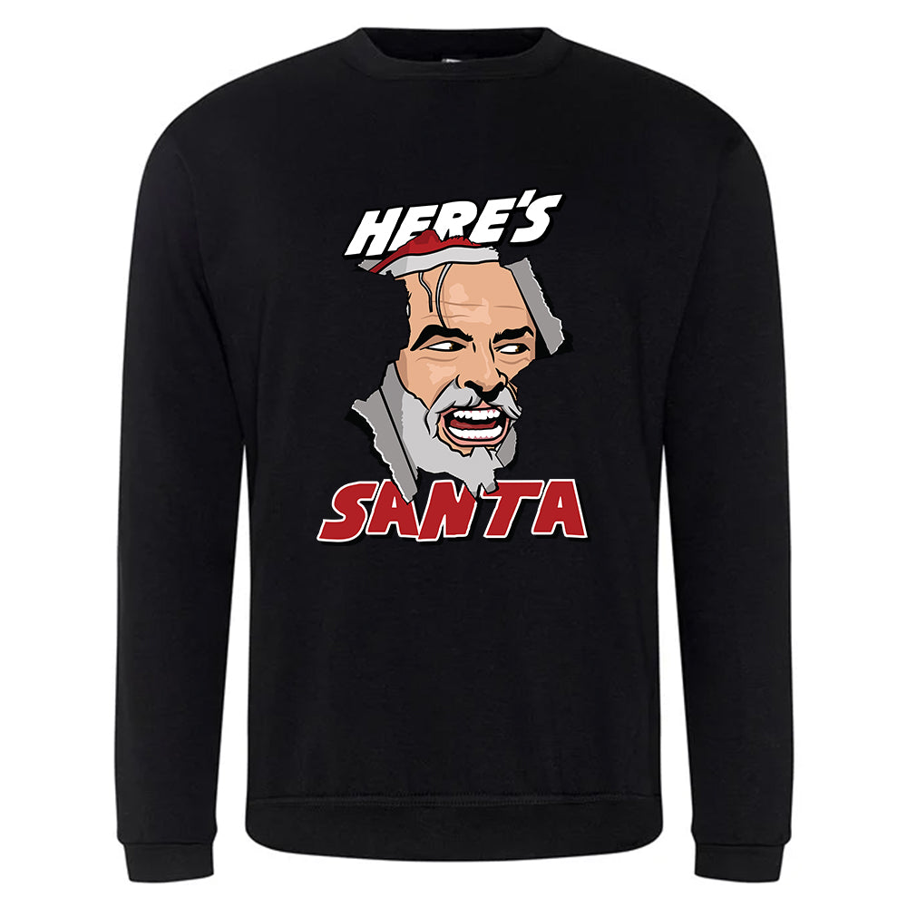 Here's Santa Christmas Jumper