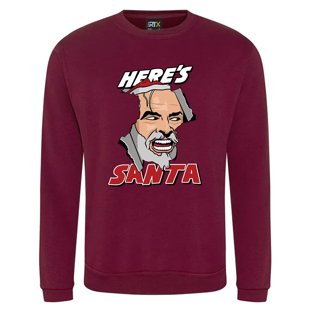 Here's Santa Christmas Jumper