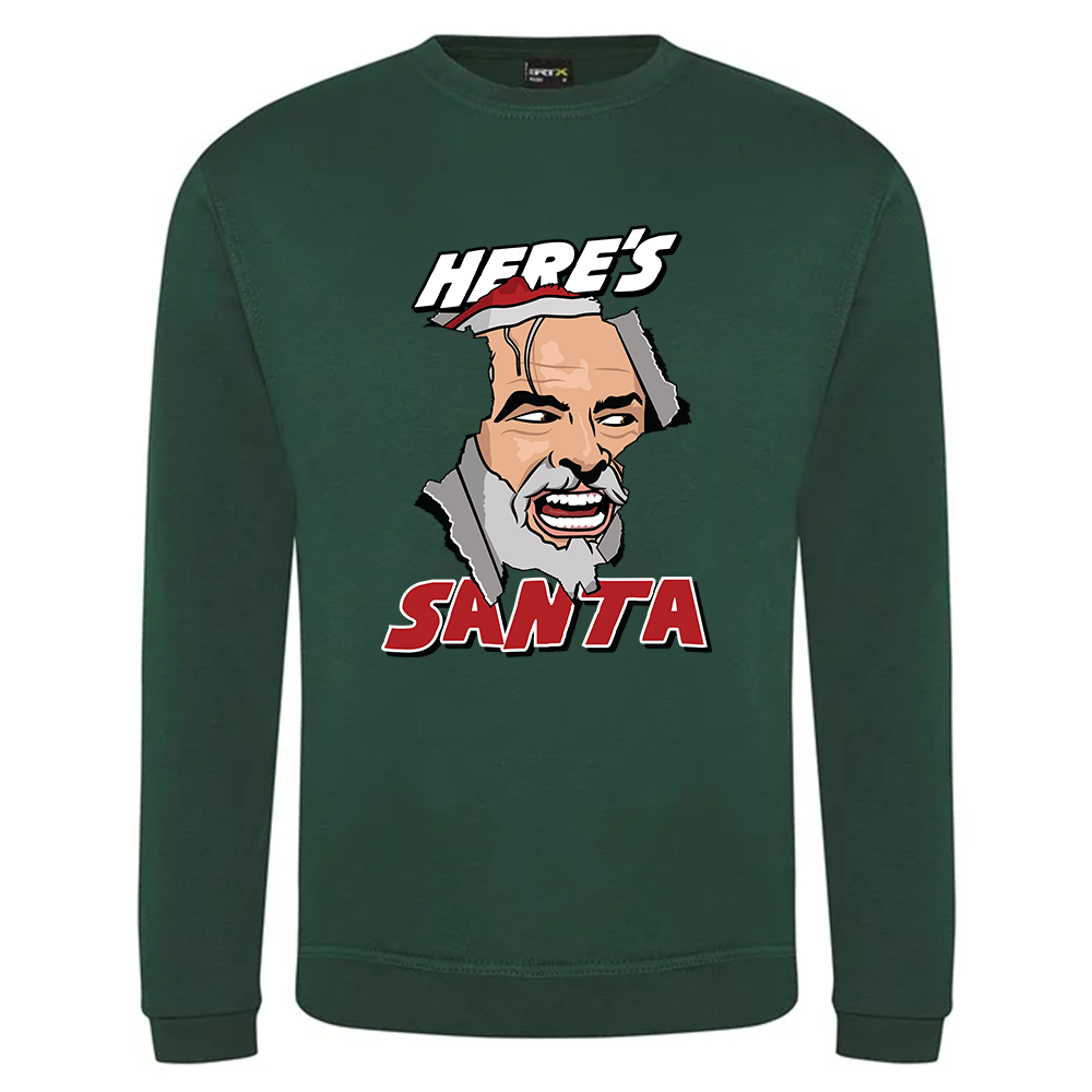 Here's Santa Christmas Jumper
