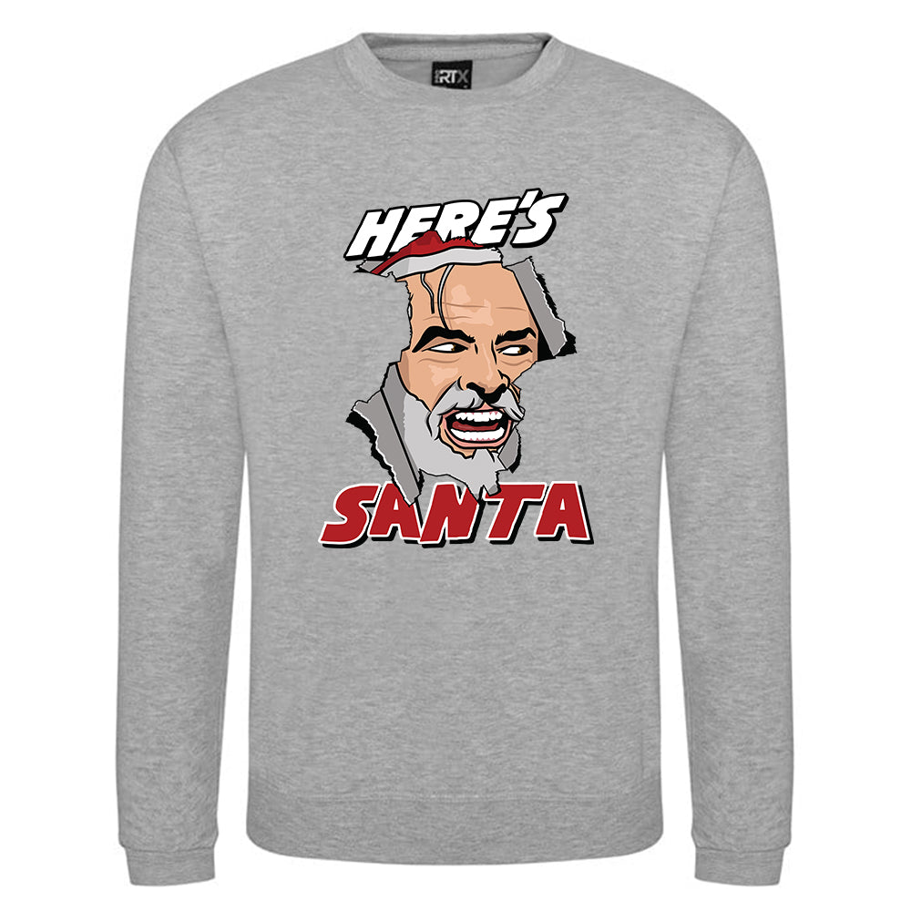 Here's Santa Christmas Jumper