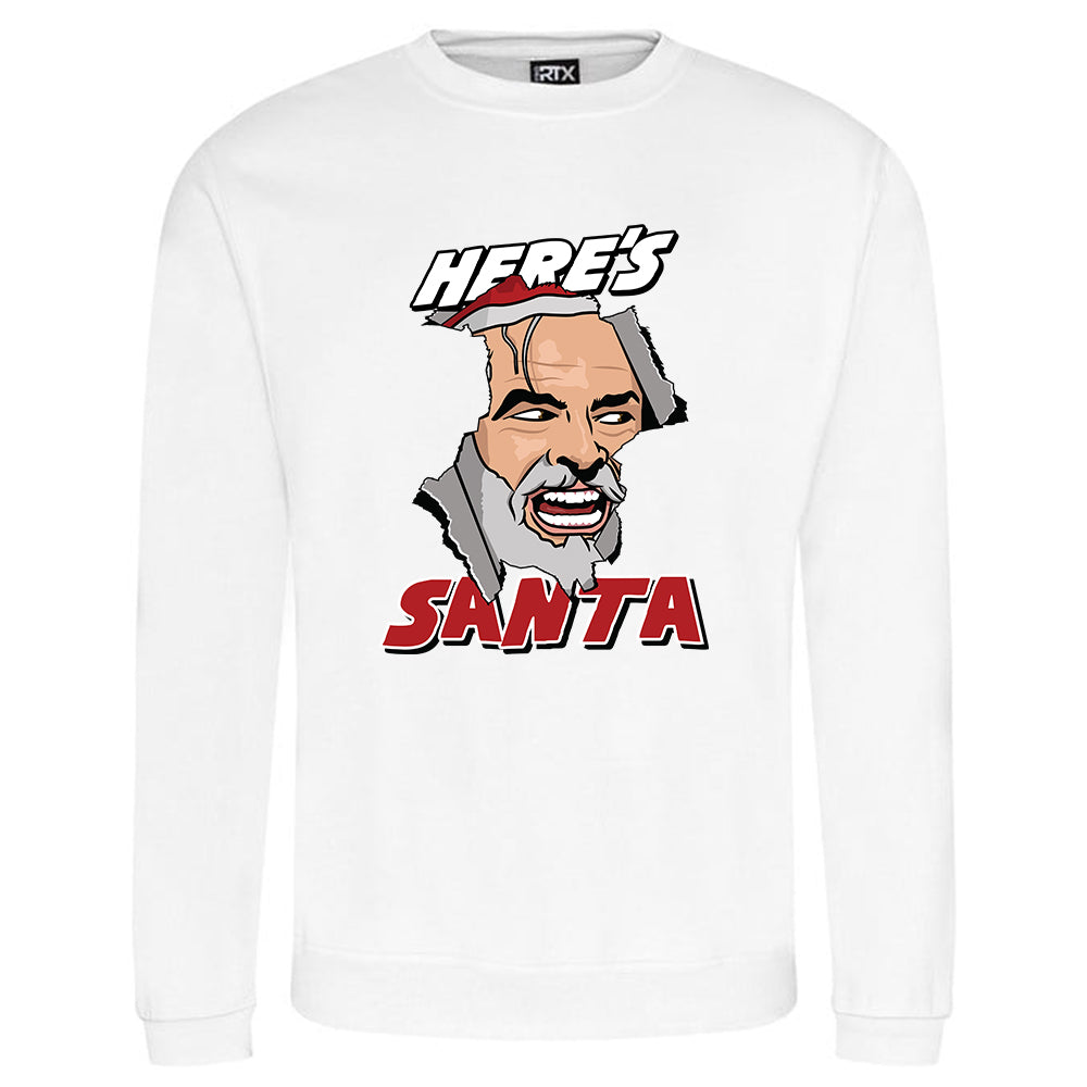 Here's Santa Christmas Jumper