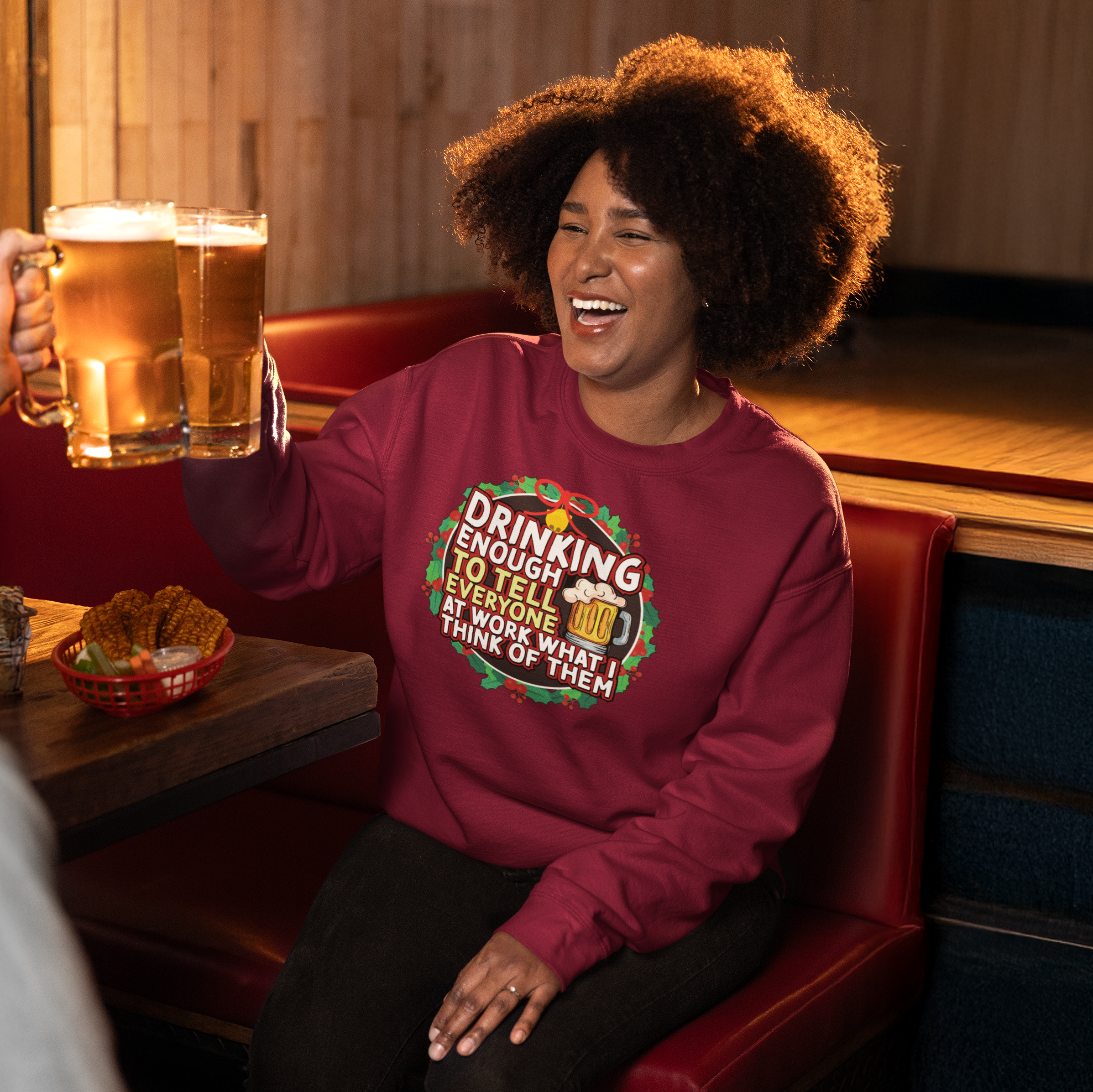 Drinking Enough To Tell Everyone At Work What I Think Of Them Funny Christmas Jumper