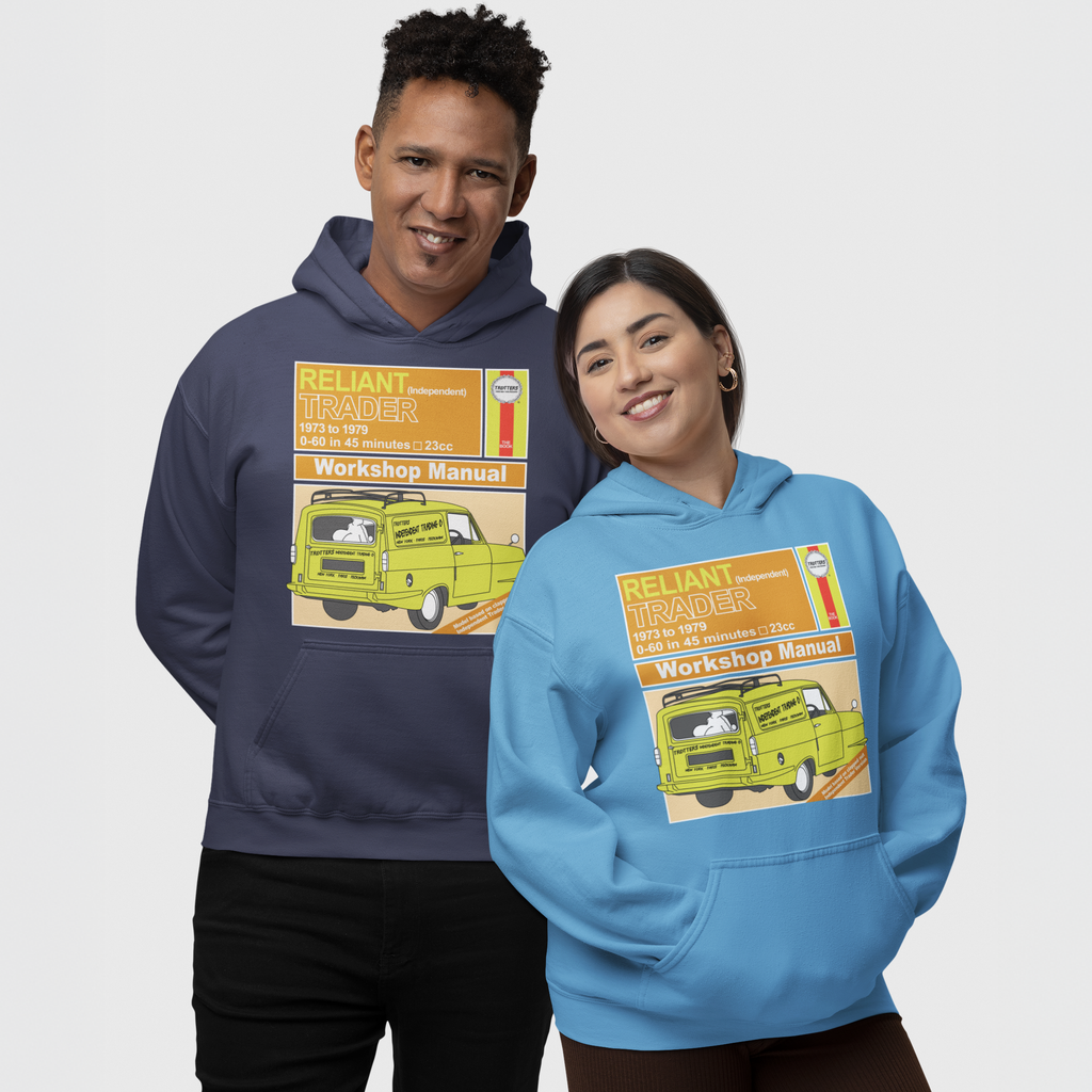 Reliant Trader Workshop Manual British Comedy Hoodie
