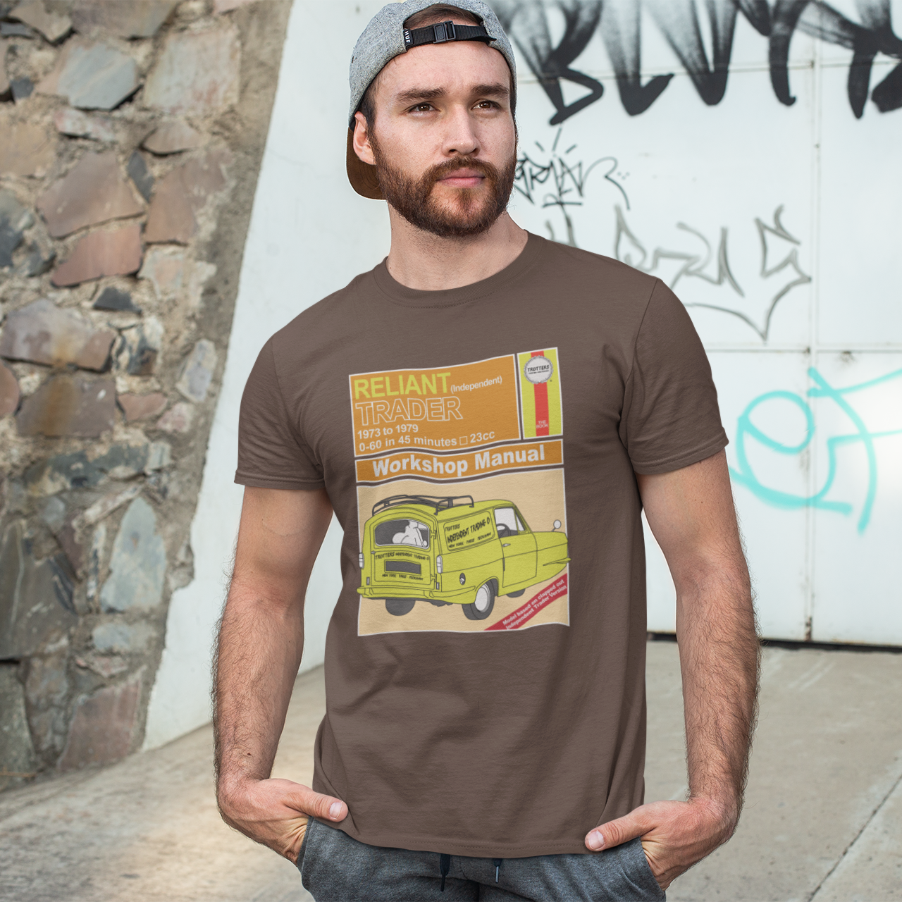 Reliant Trader Workshop Manual British Comedy T-Shirt