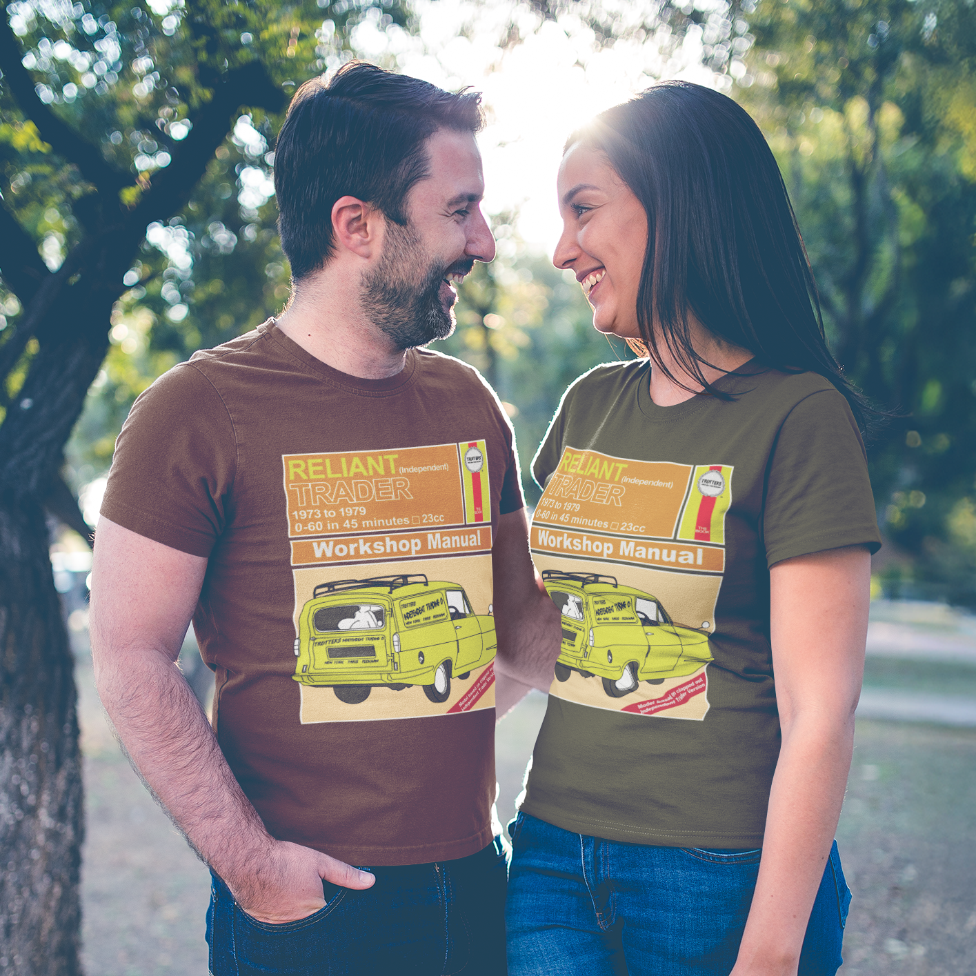 Reliant Trader Workshop Manual British Comedy T-Shirt