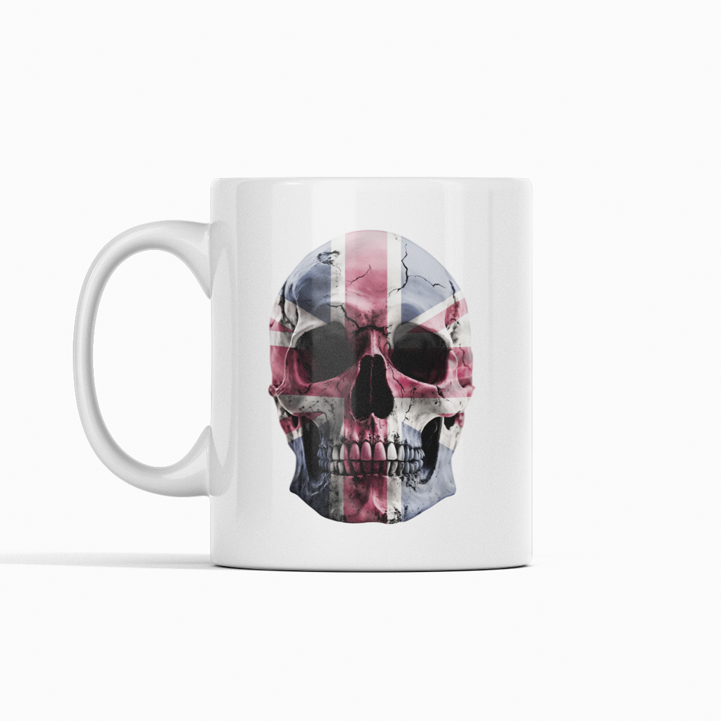 Union Jack Skull Mug