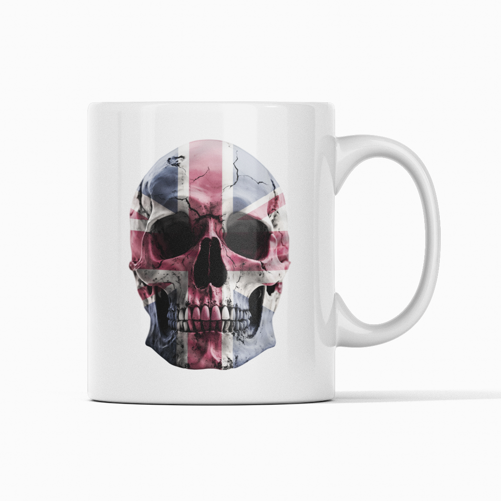 Union Jack Skull Mug