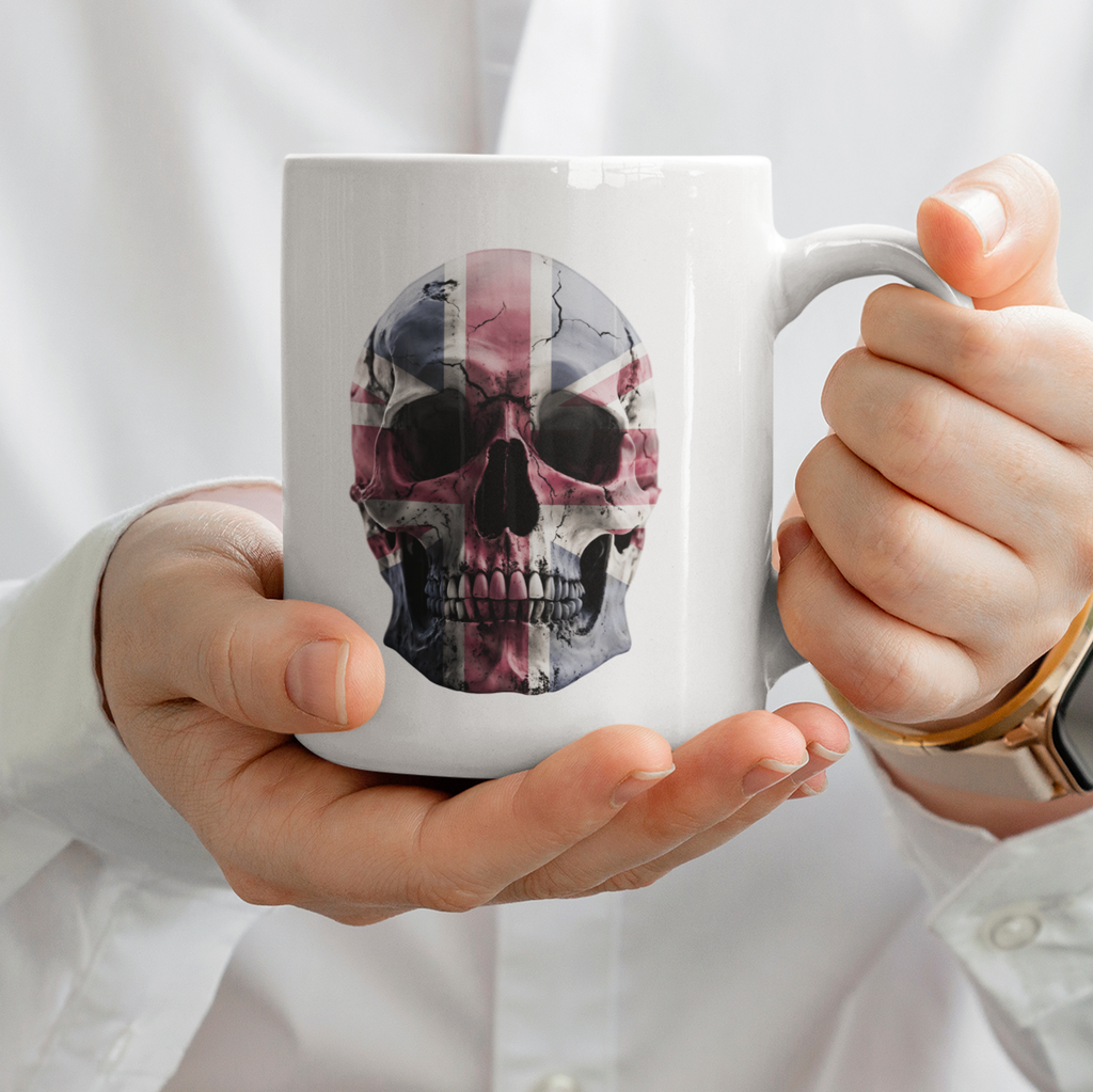 Union Jack Skull Patriotic UK Mug