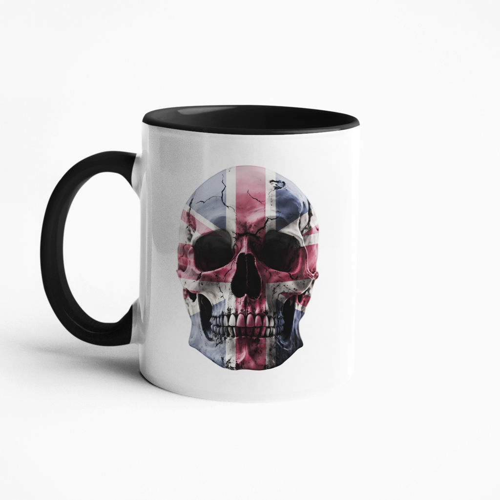Union Jack Skull Mug