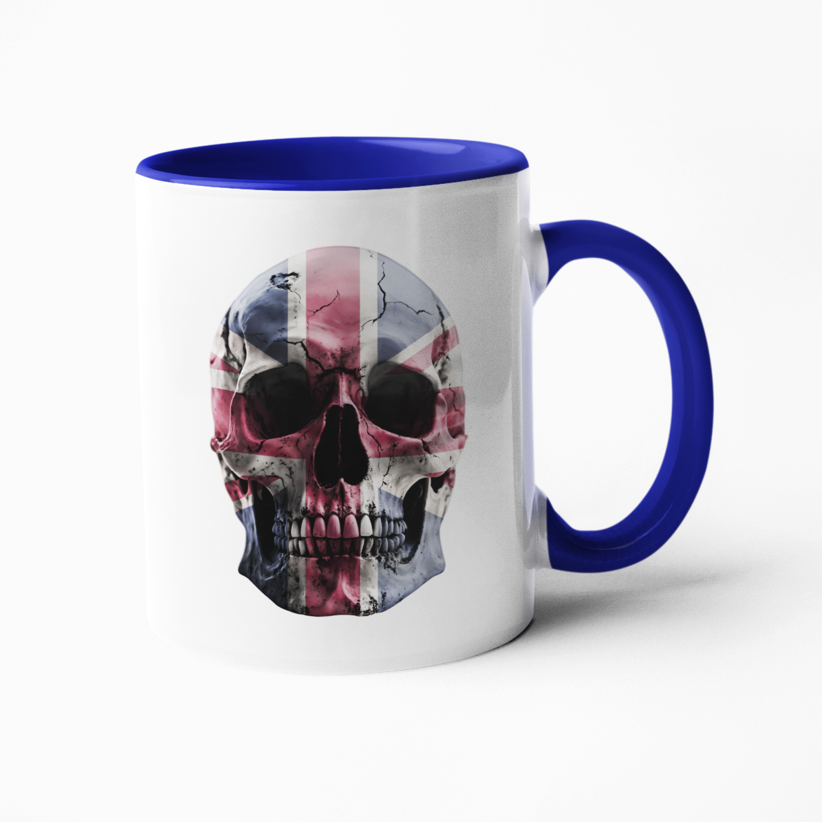 Union Jack Skull Mug