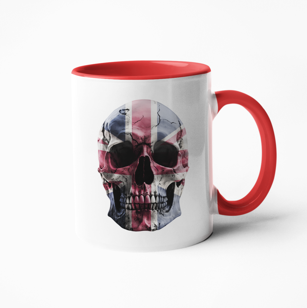 Union Jack Skull Mug