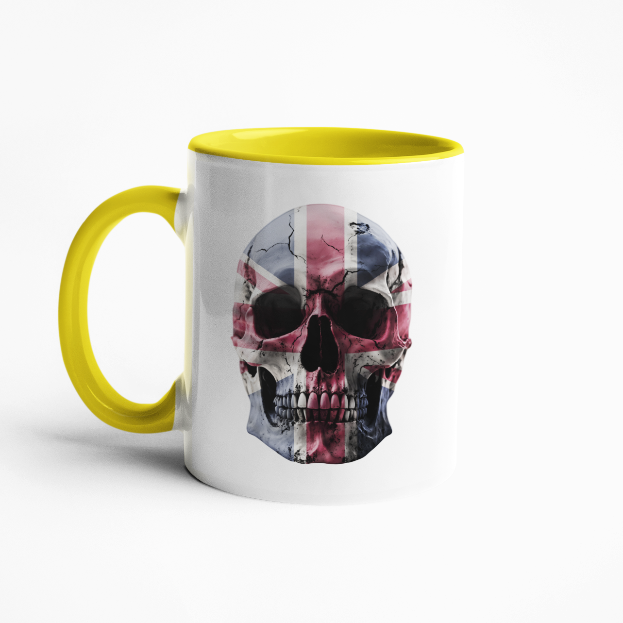 Union Jack Skull Mug