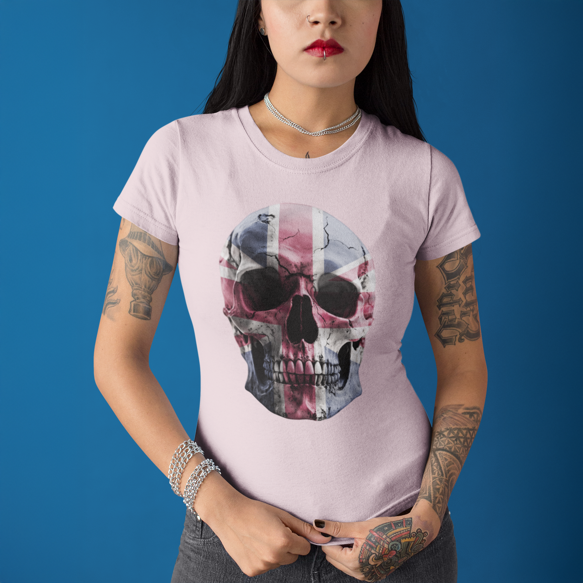 Union Jack Skull Patriotic UK T-Shirt