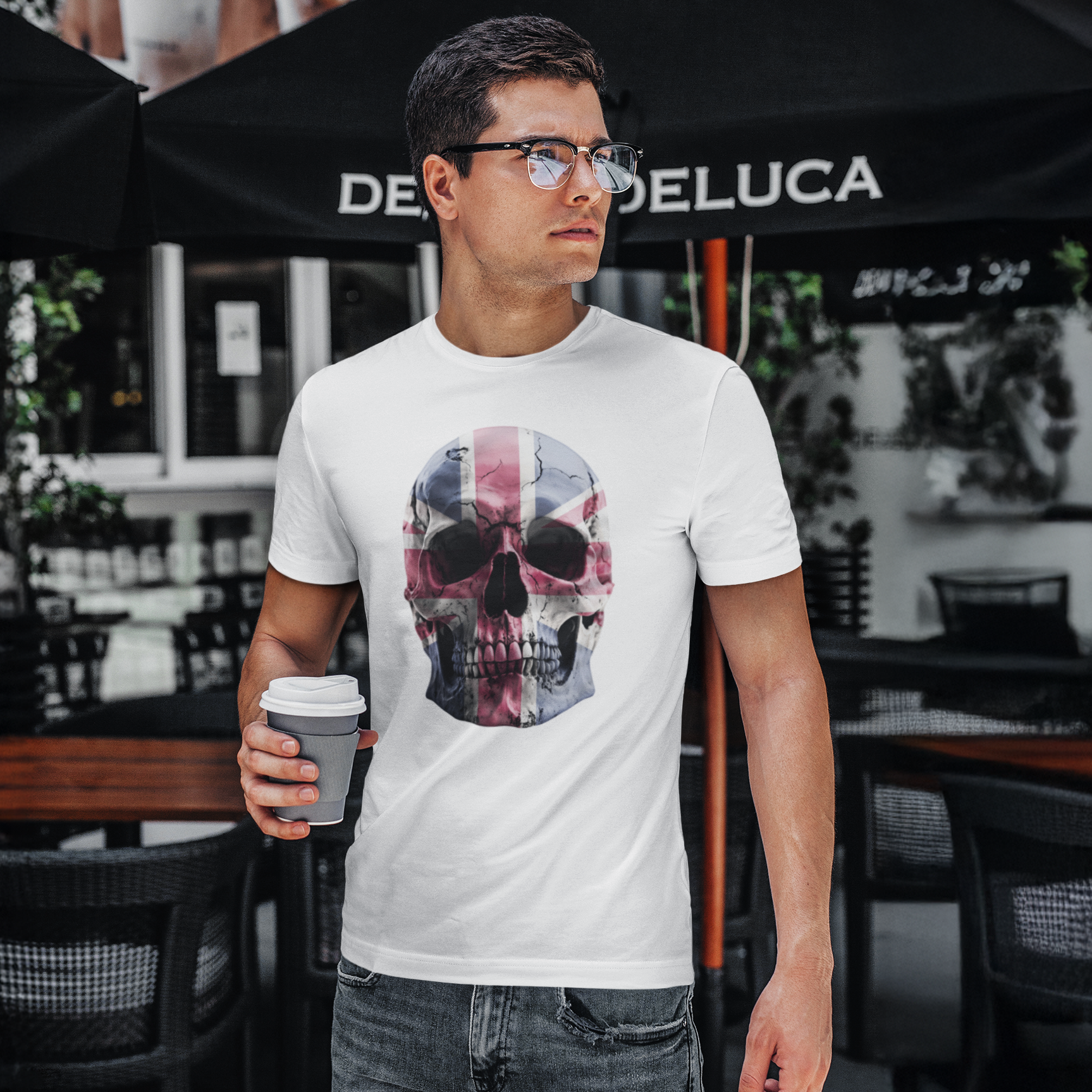 Union Jack Skull Patriotic UK T-Shirt